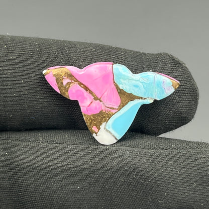 Cotton Candy Dahlia Cabochon - Cow Head
