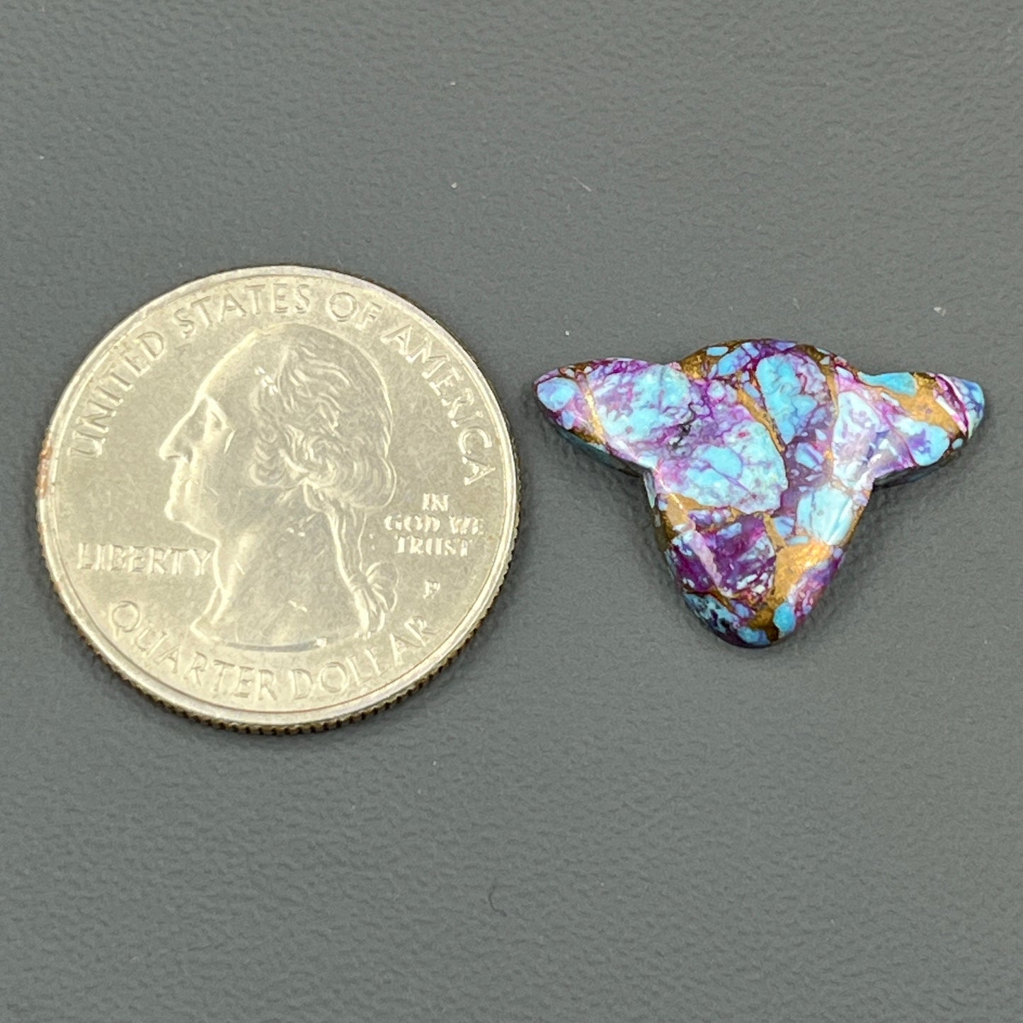 Kingman Purple Turquoise Mohave - Loose Cab - Cow Head