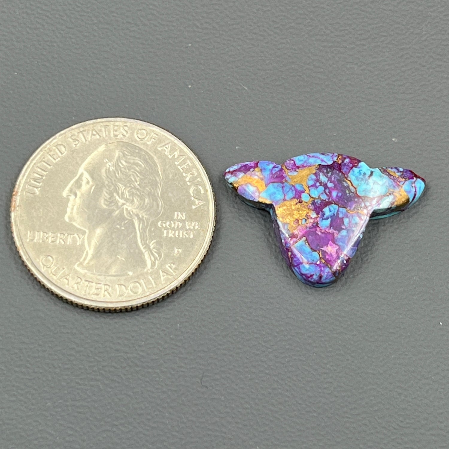 Kingman Purple Turquoise Mohave - Loose Cab - Cow Head