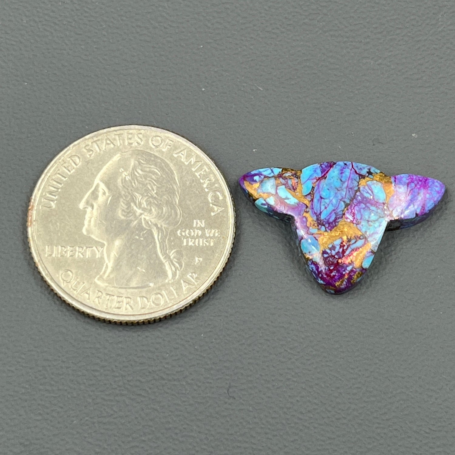Kingman Purple Turquoise Mohave - Loose Cab - Cow Head
