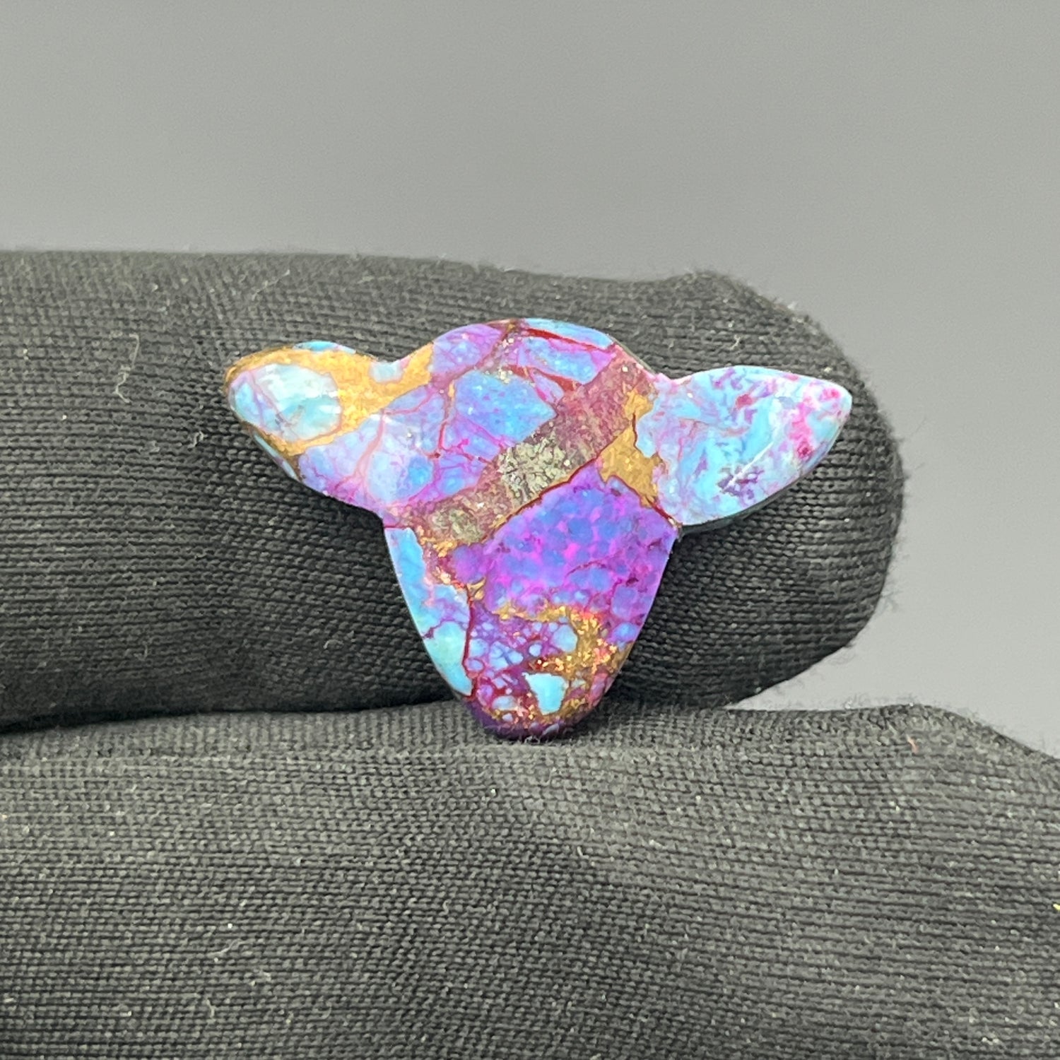 Kingman Purple Turquoise Mohave - Loose Cab - Cow Head