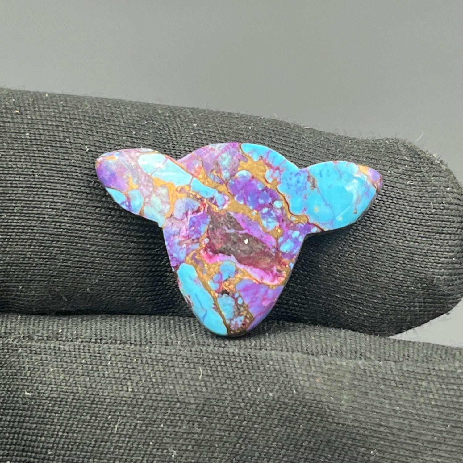 Kingman Purple Turquoise Mohave - Loose Cab - Cow Head