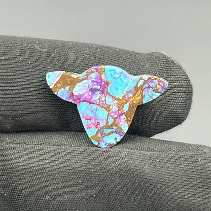 Kingman Purple Turquoise Mohave - Loose Cab - Cow Head