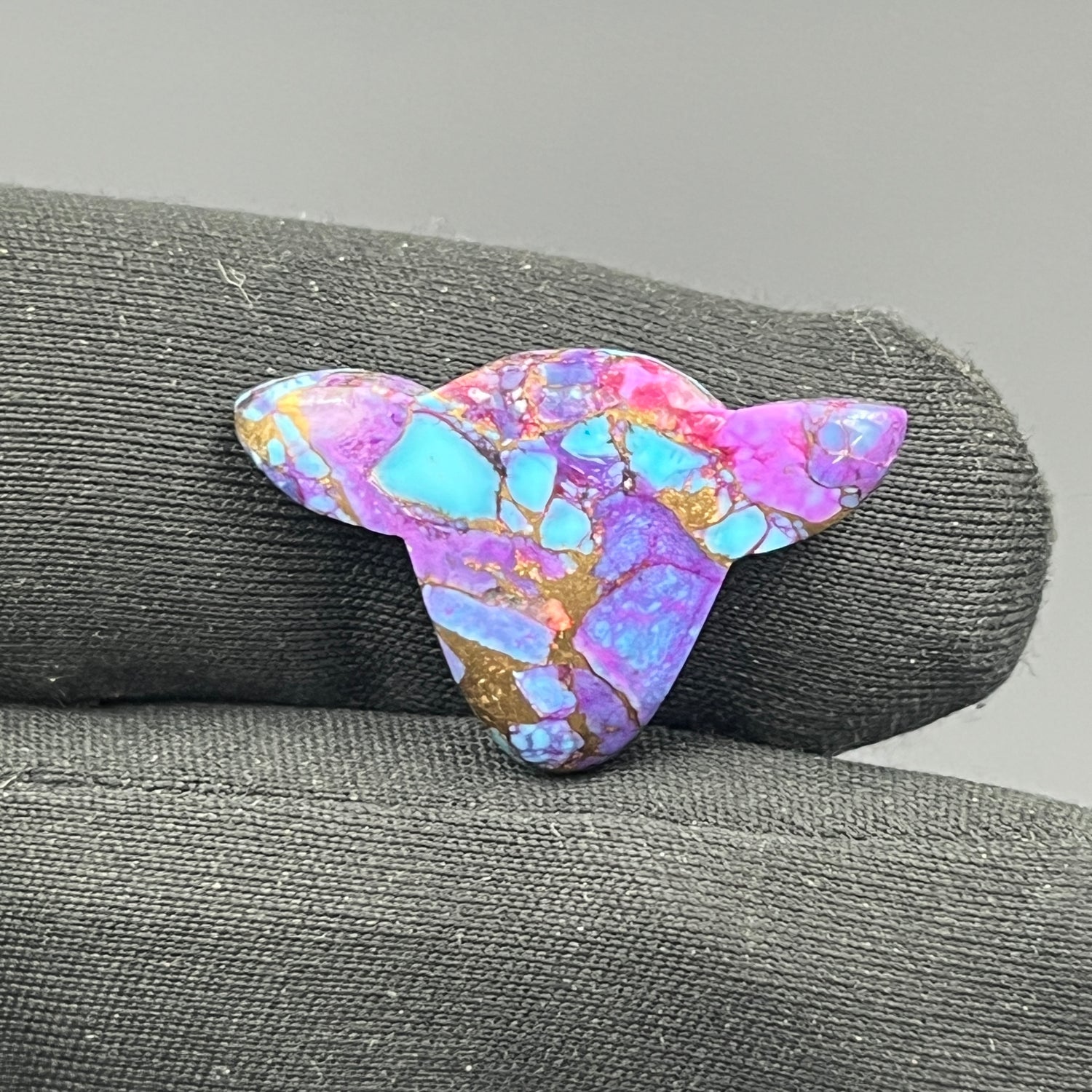 Kingman Purple Turquoise Mohave - Loose Cab - Cow Head