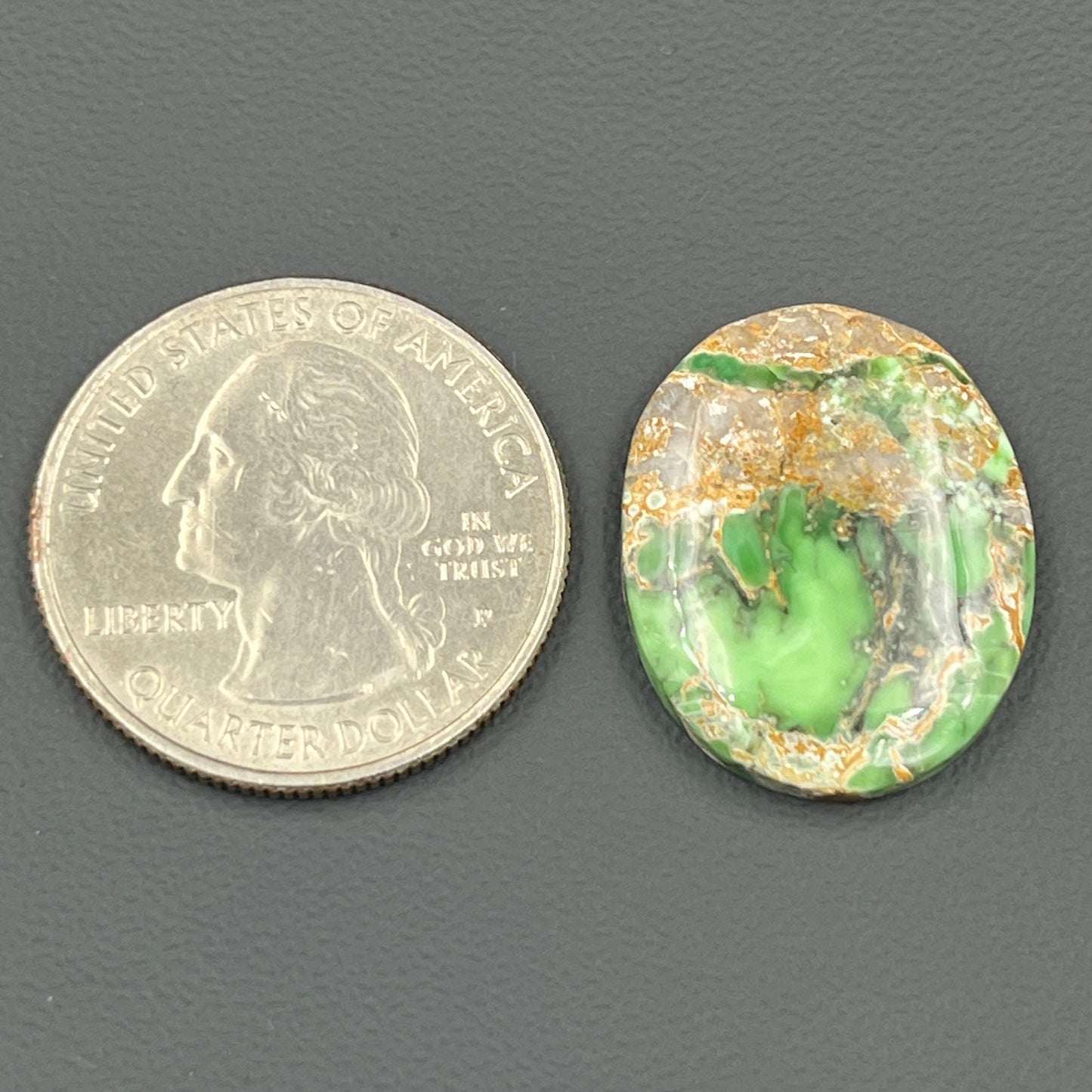 Variscite Green Turquoise Cabochon - Oval