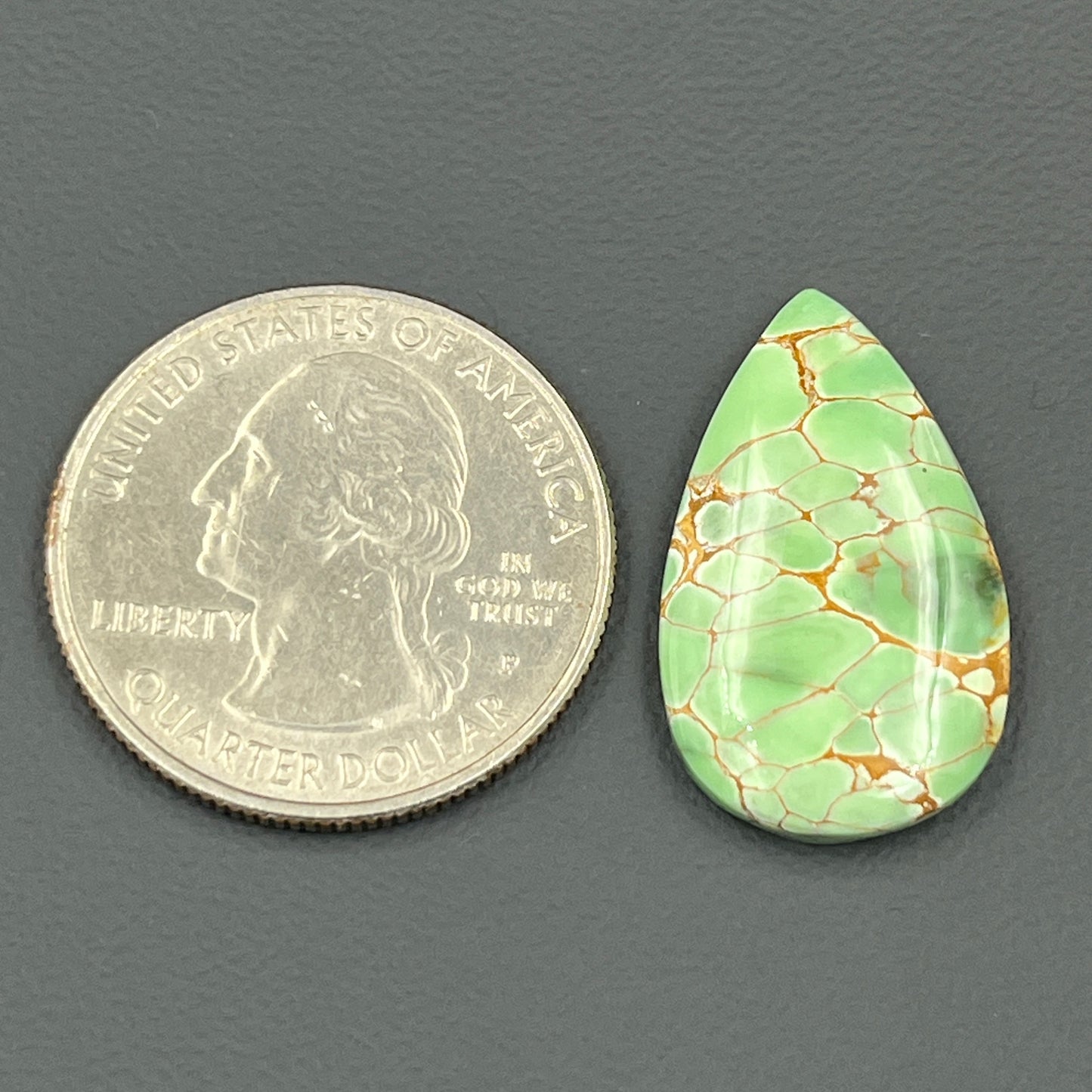 Variscite Green Turquoise Cabochon - Teardrop