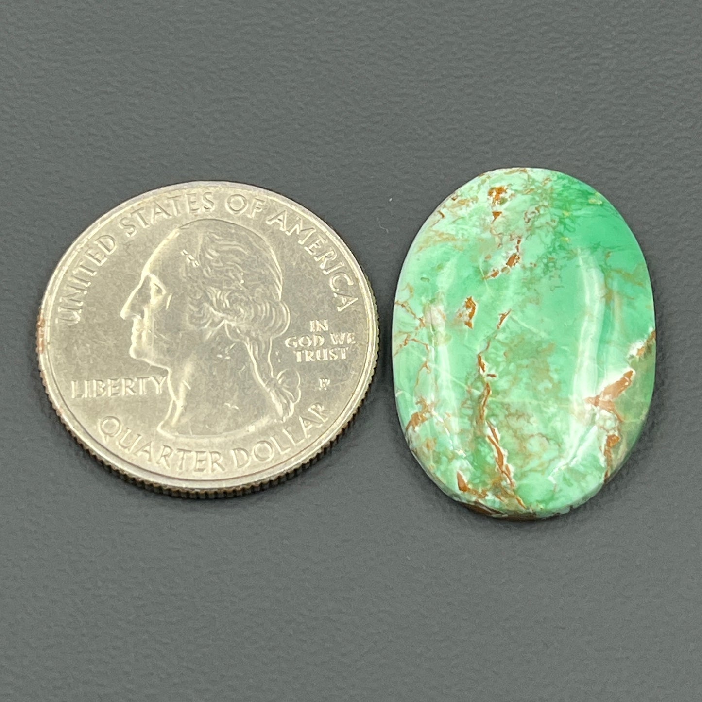 Variscite Green Turquoise Cabochon - Oval
