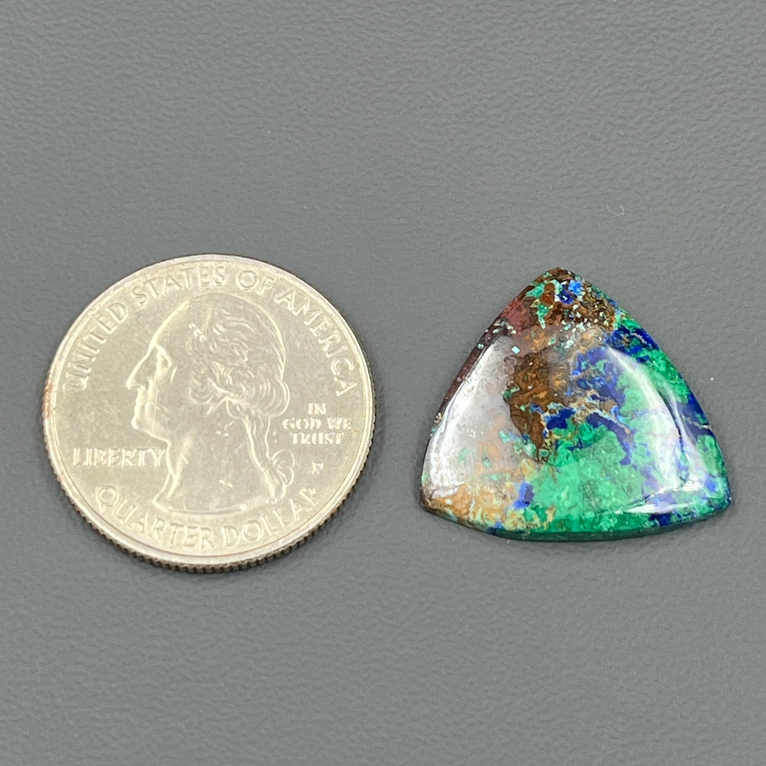 Top Quality Azurite Cabochon - Triangle