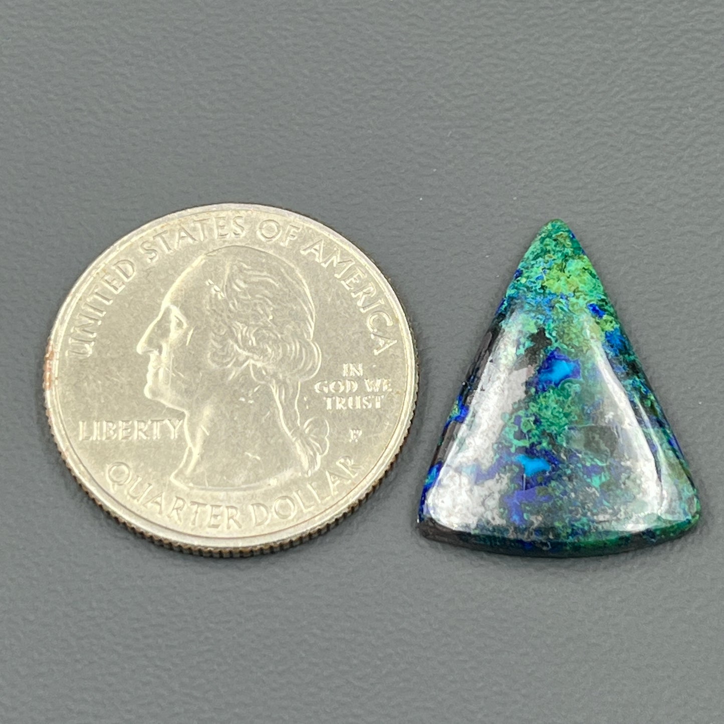 Top Quality Azurite Cabochon - Triangle