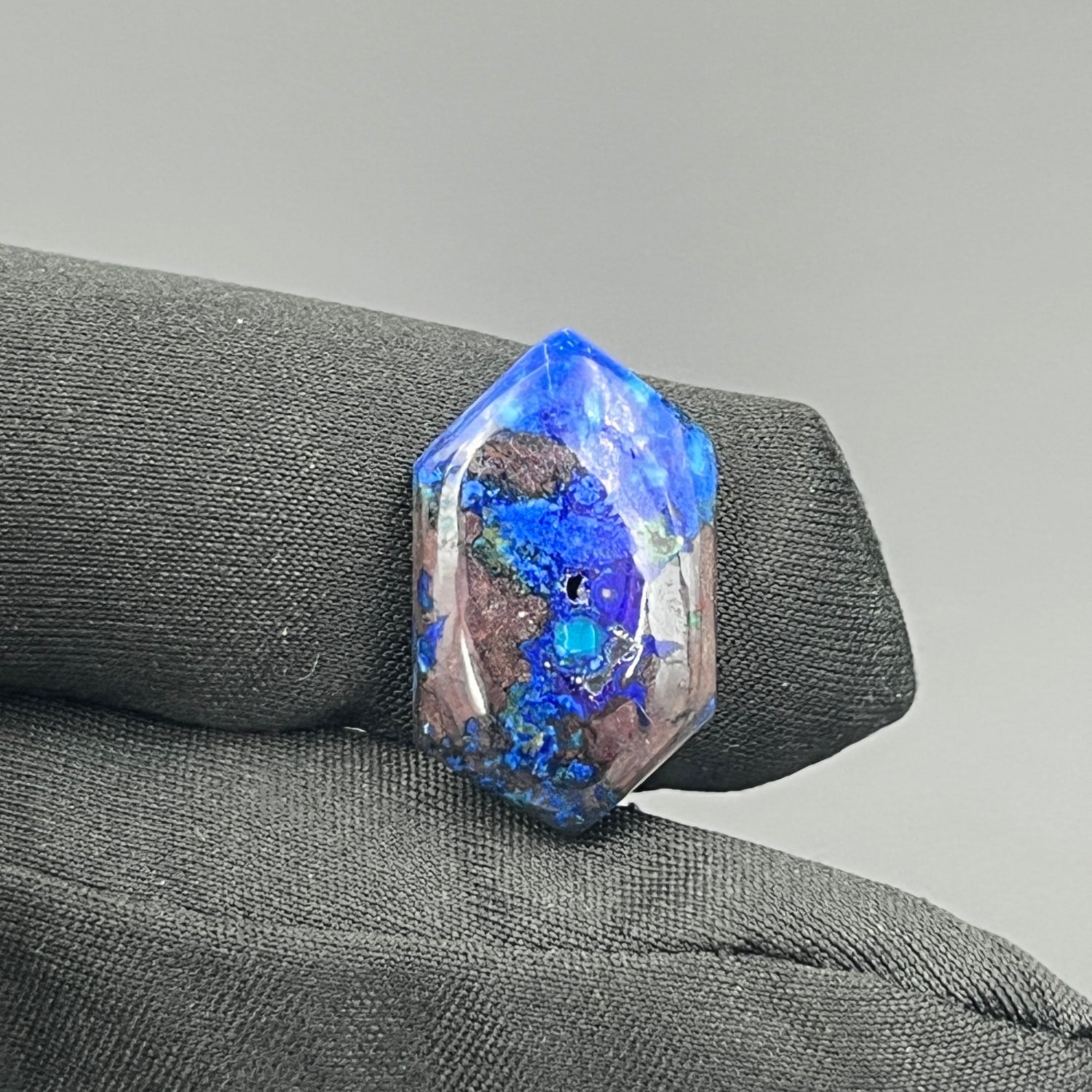 Top Quality Azurite Cabochon - Hexagon