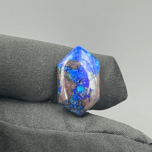 Top Quality Azurite Cabochon - Hexagon
