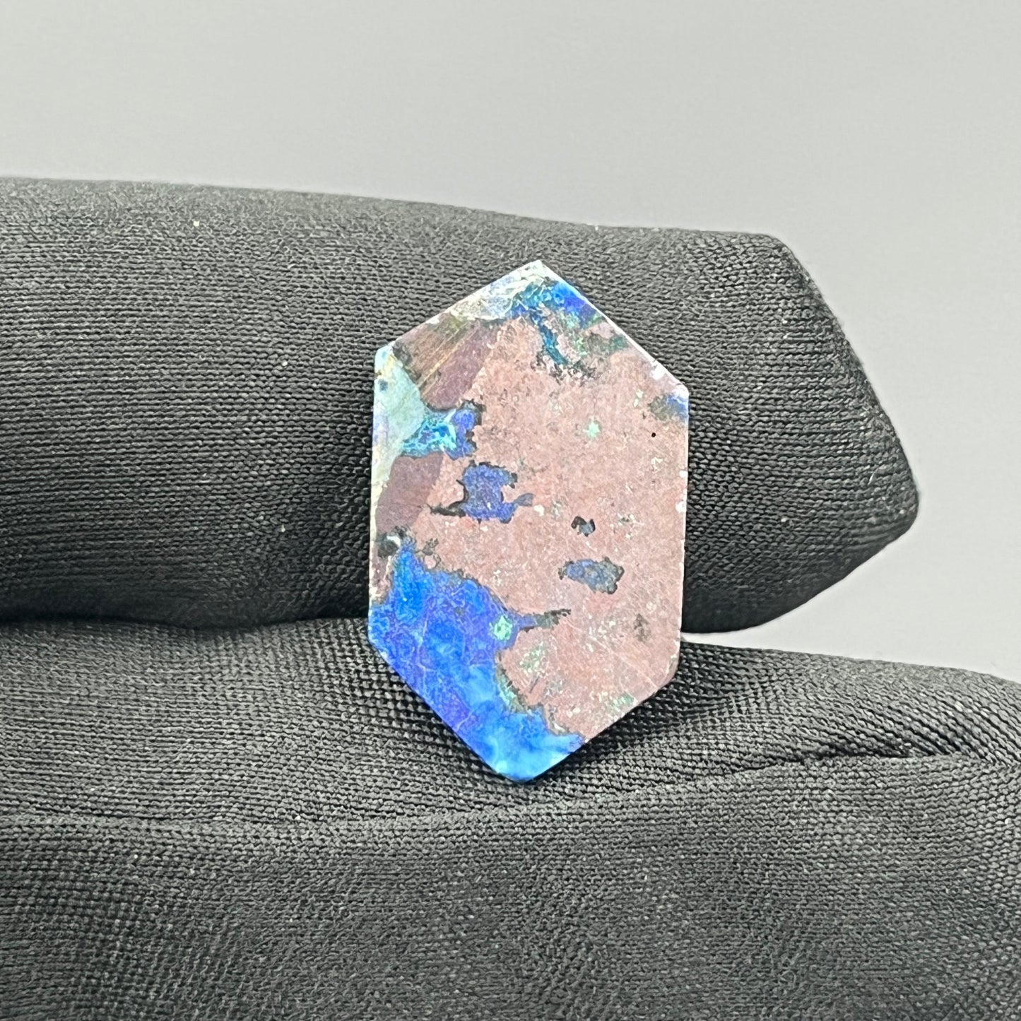 Top Quality Azurite Cabochon - Hexagon