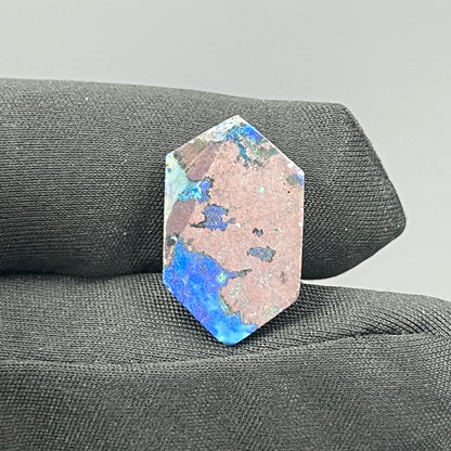 Top Quality Azurite Cabochon - Hexagon