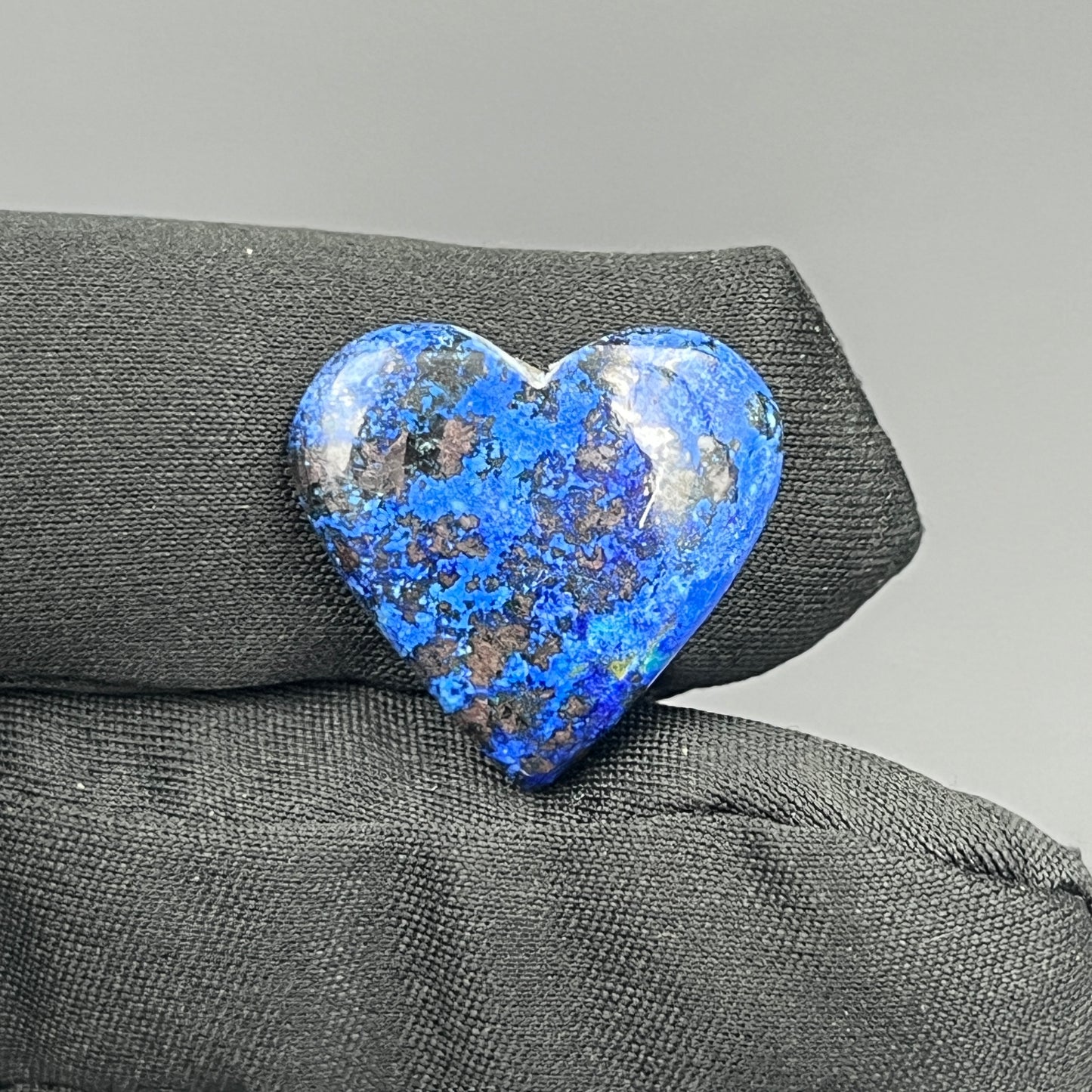 Top Quality Azurite Cabochon - Heart