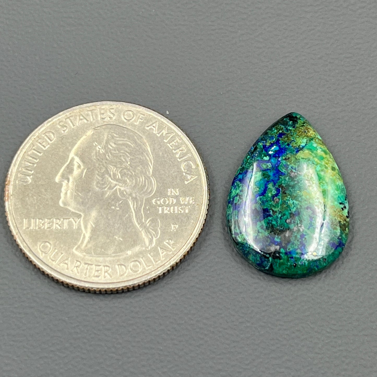 Top Quality Azurite Cabochon - Teardrop