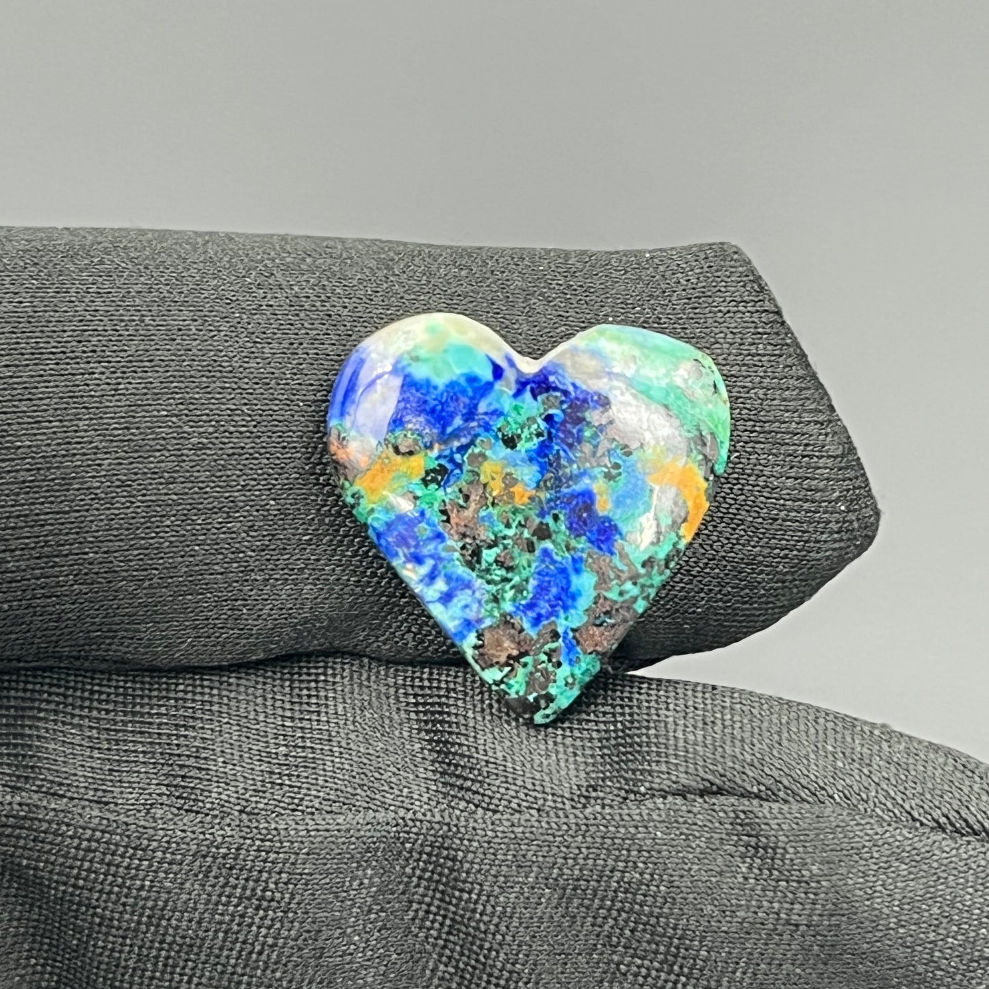 Top Quality Azurite Cabochon - Heart