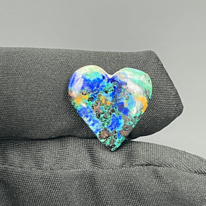 Top Quality Azurite Cabochon - Heart
