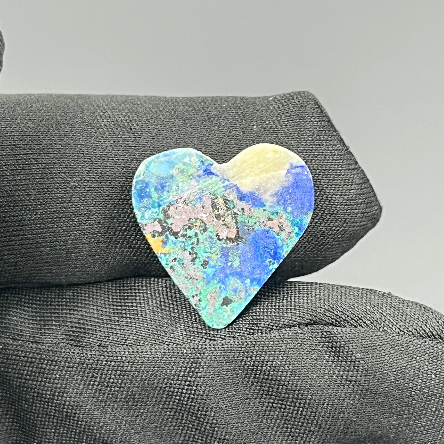 Top Quality Azurite Cabochon - Heart