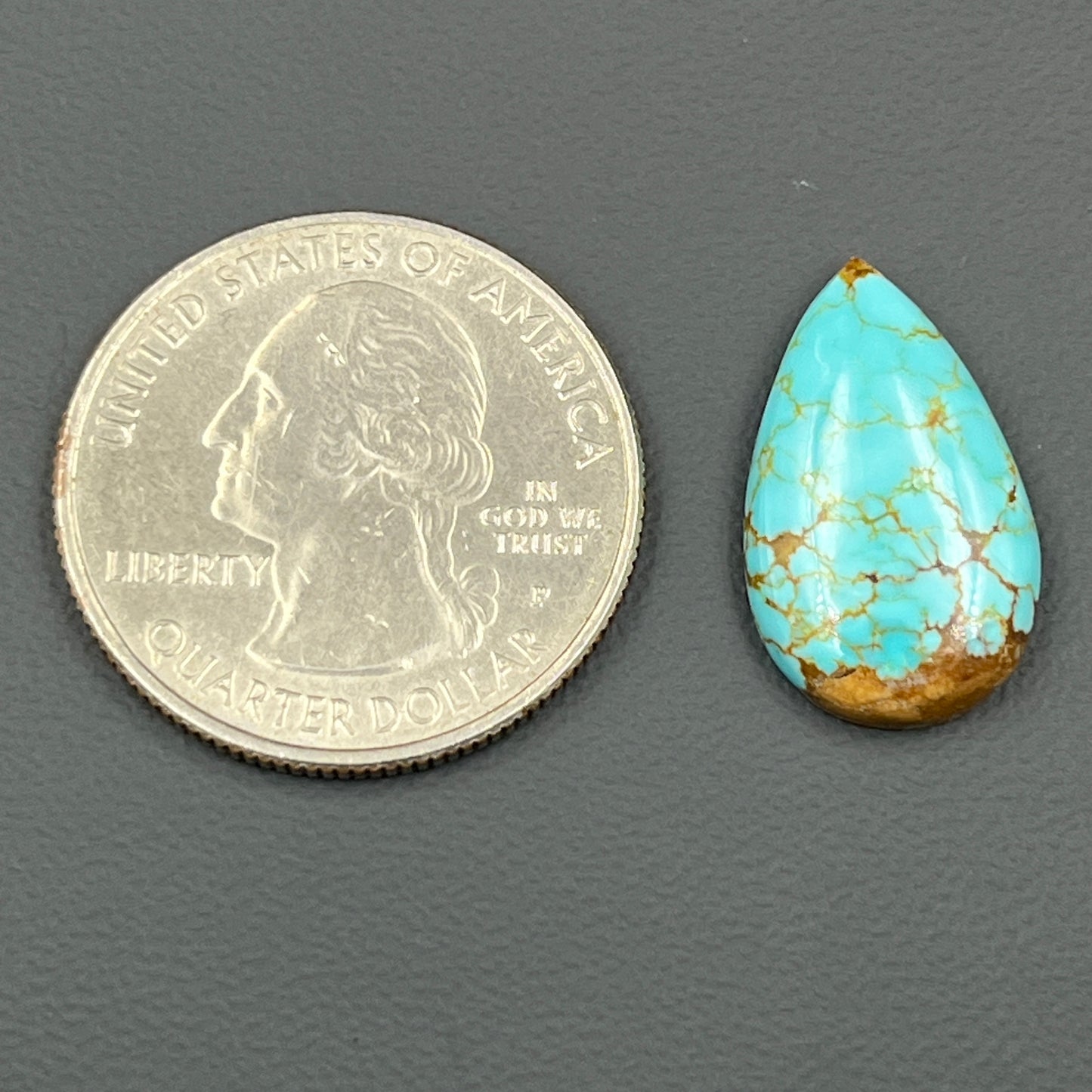 Number #8 Turquoise - Teardrop