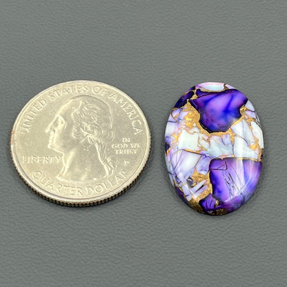 Kingman Purple Rose Dahlia  - Loose Cab - Oval