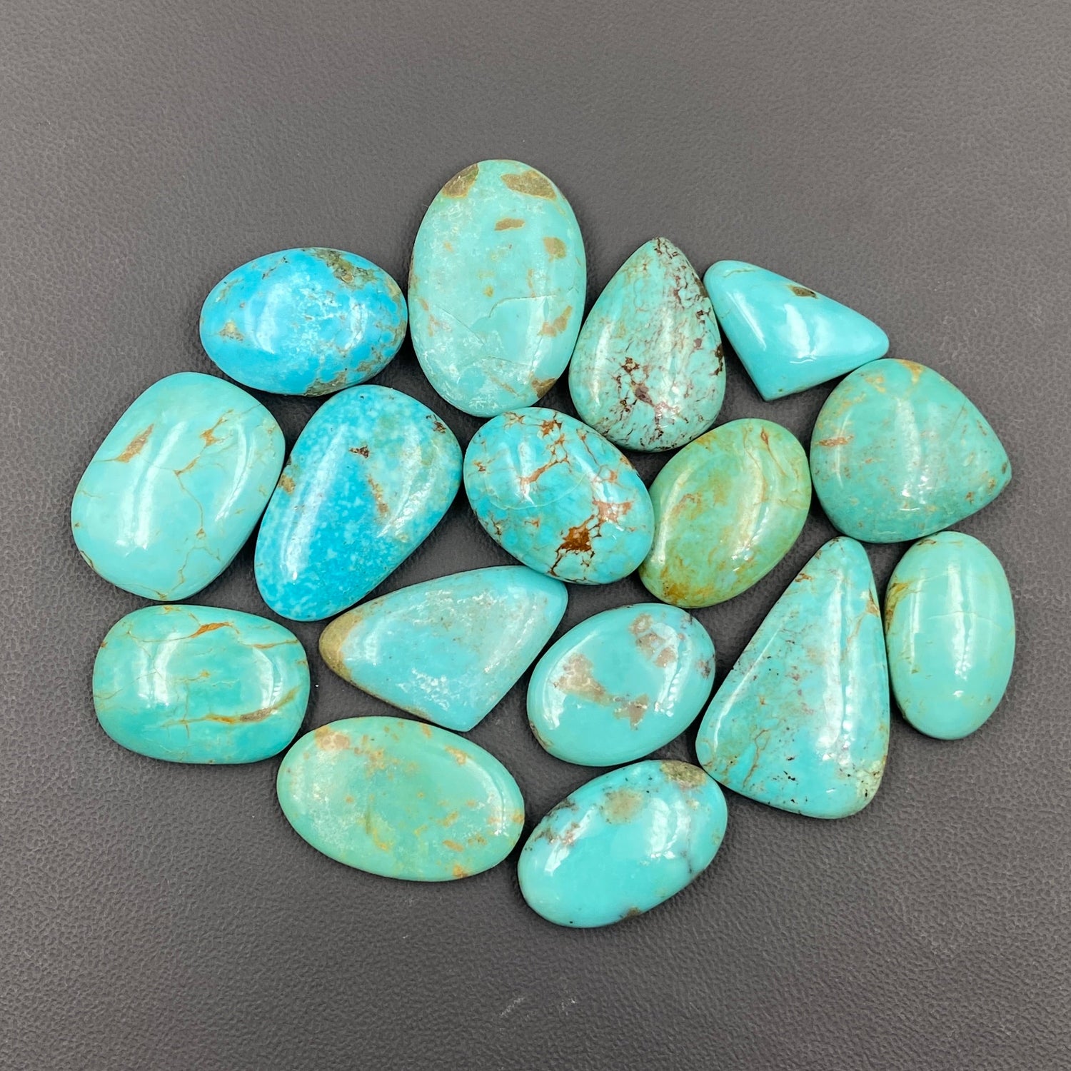 Arizona Turquoise Wholesale Lot - 16 Pcs