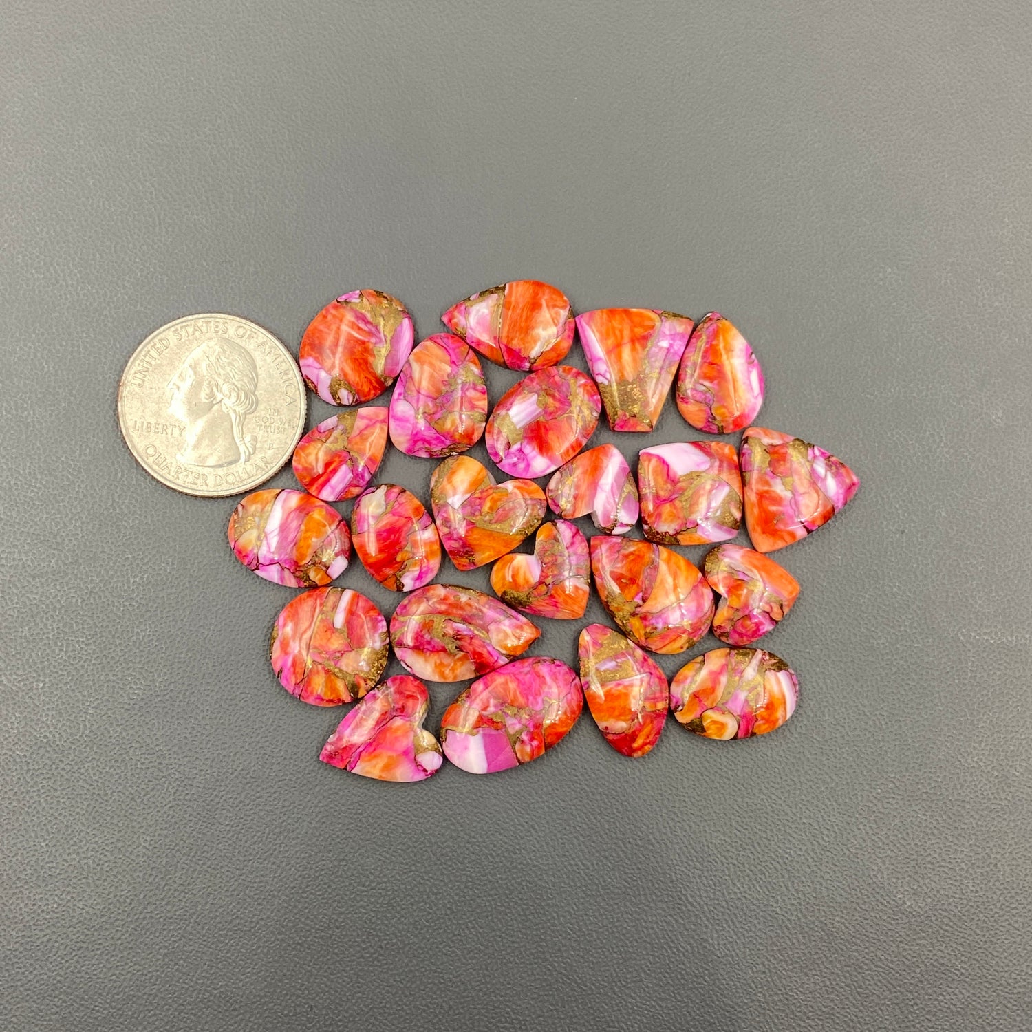 Kingman Star Burst Mohave - Loose Cabs - Wholesale Lot - 22 Pcs