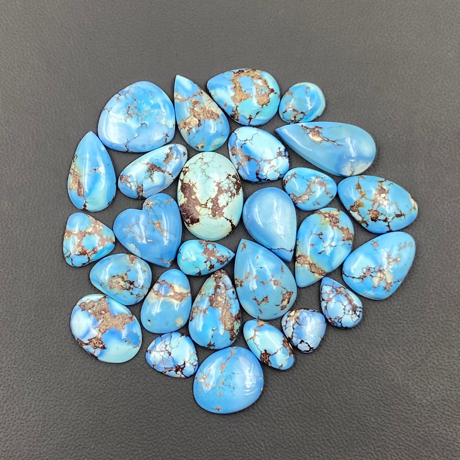 Top Quality Golden Hill Turquoise - Wholesale Lot - 27 Pcs