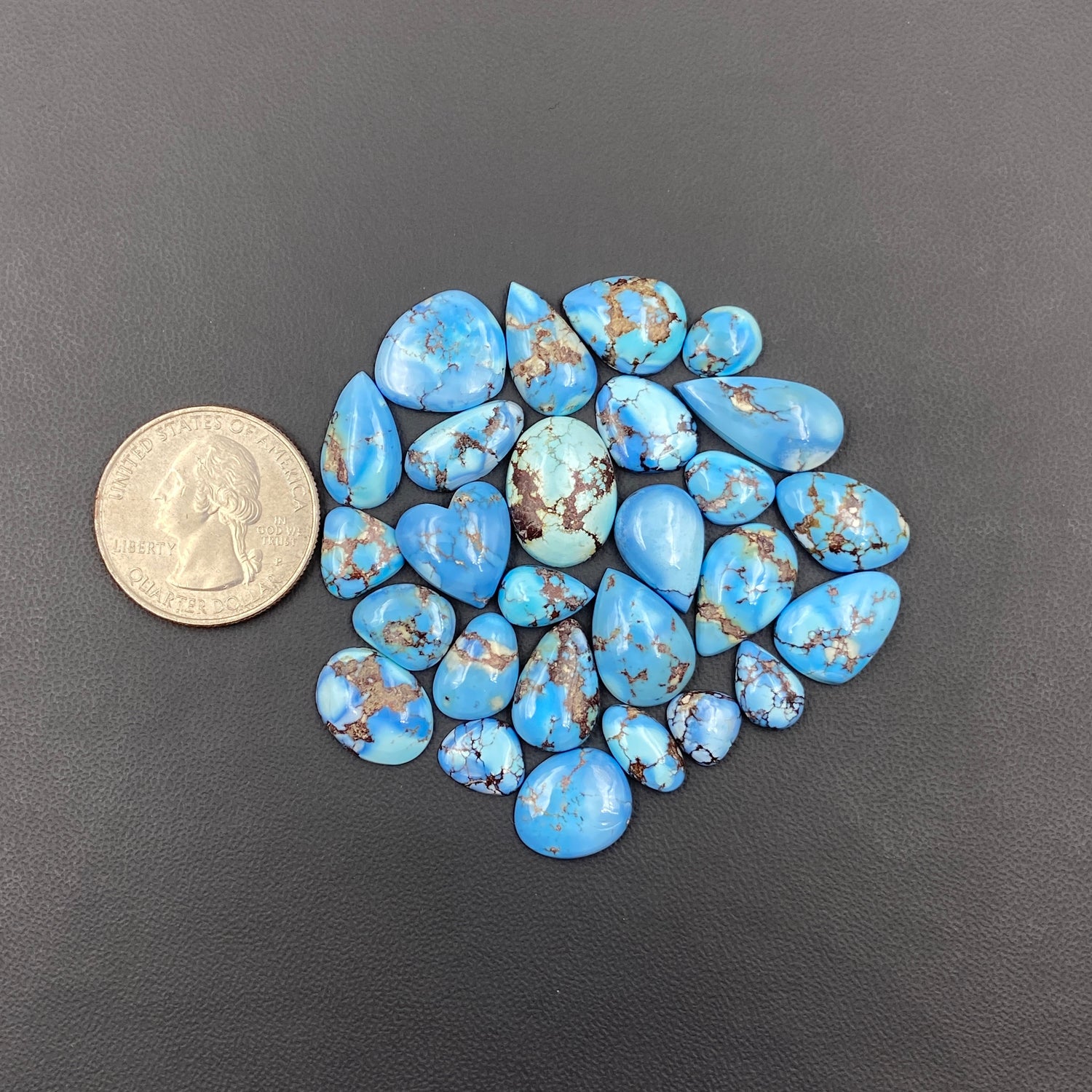 Top Quality Golden Hill Turquoise - Wholesale Lot - 27 Pcs
