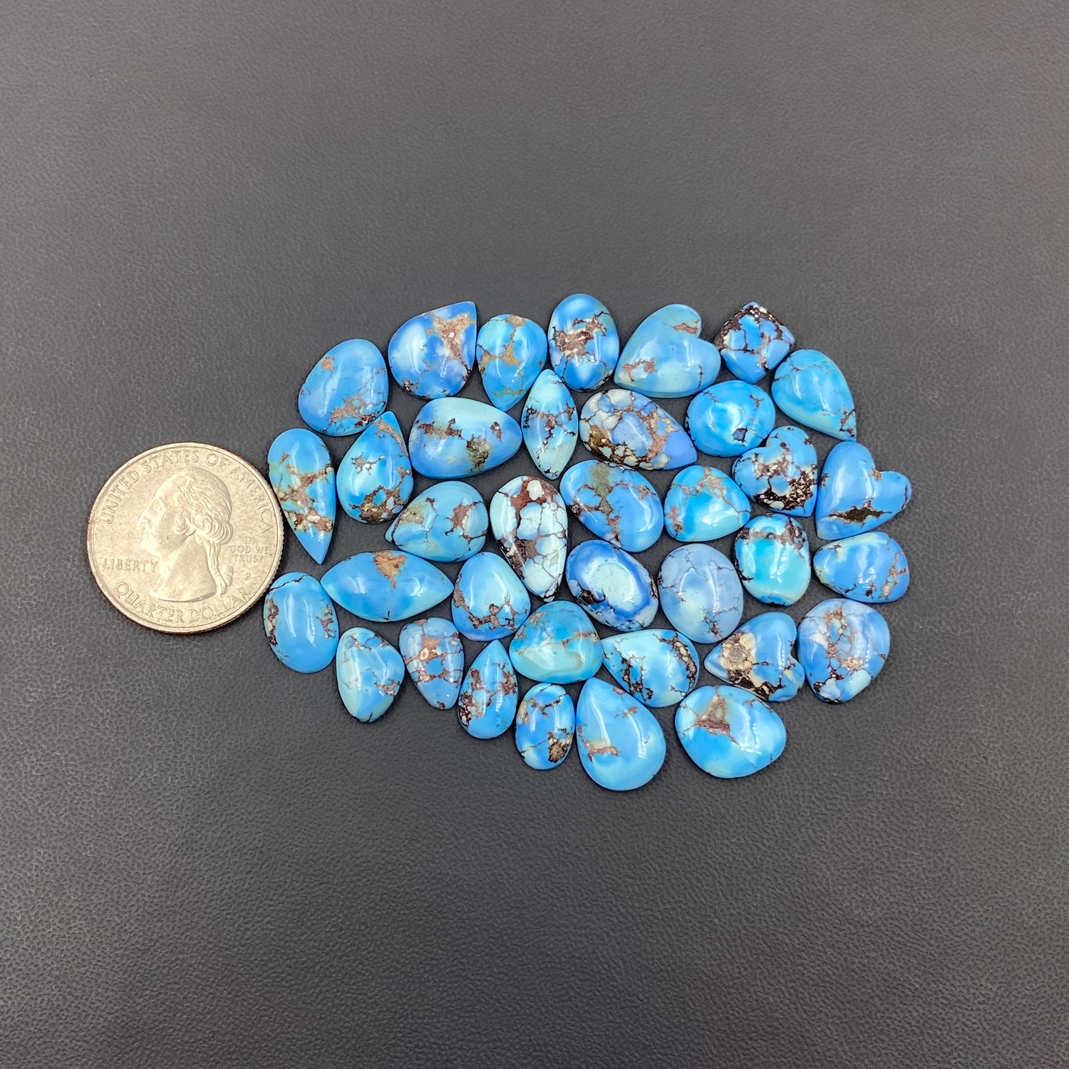 Top Quality Golden Hill Turquoise - Loose Cabs - Wholesale Lot - 36 Pcs