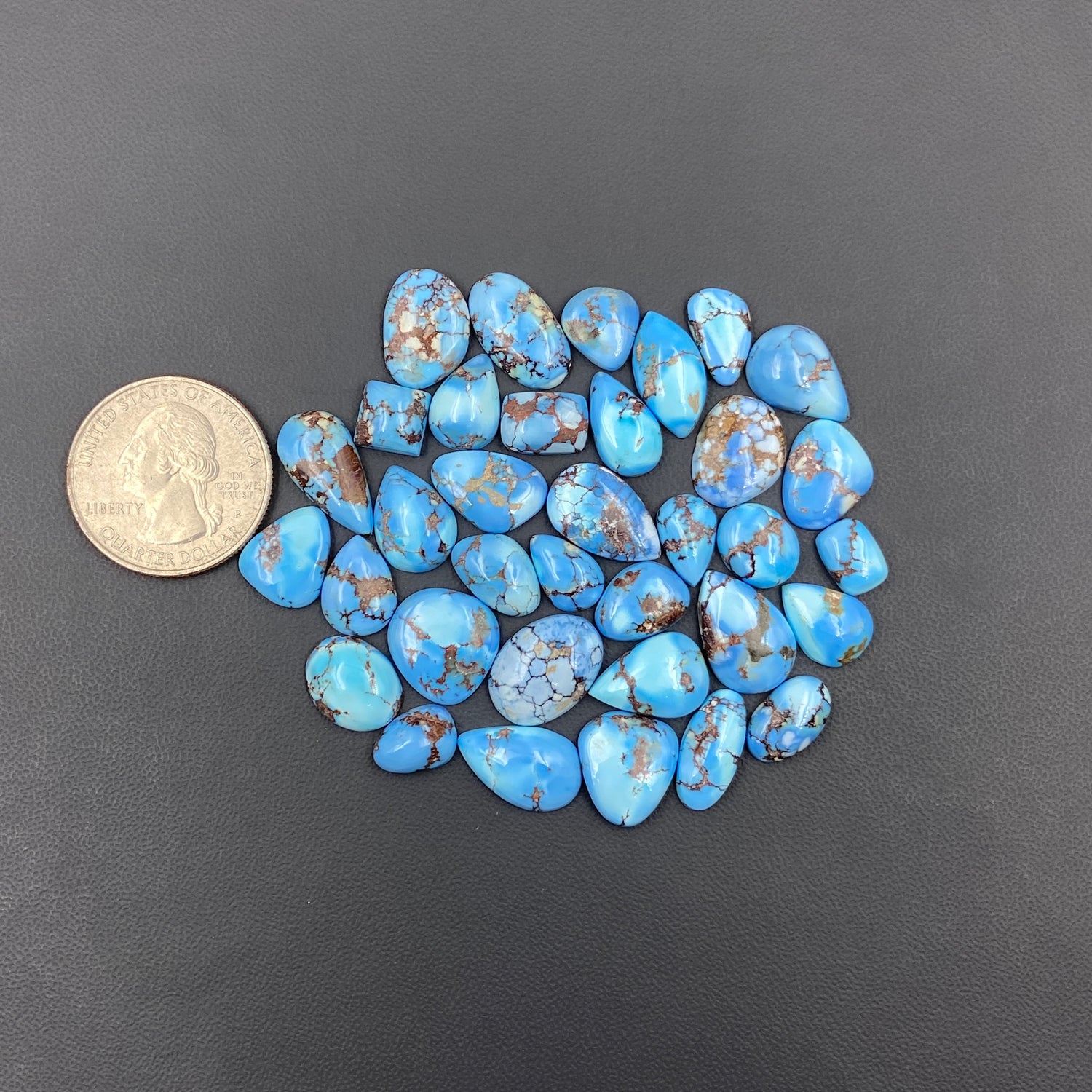 Top Quality Golden Hill Turquoise - Wholesale Lot - 35 Pcs