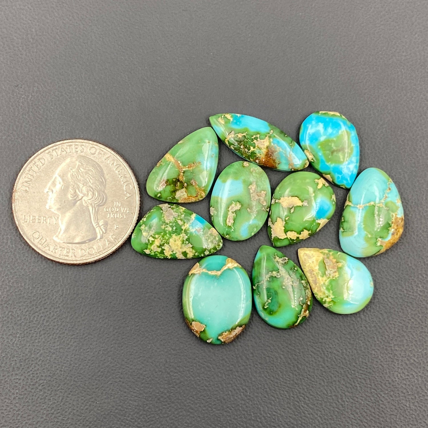 Sonoran Mountain Turquoise - Loose Cab Wholesale Lot - 10 Pcs
