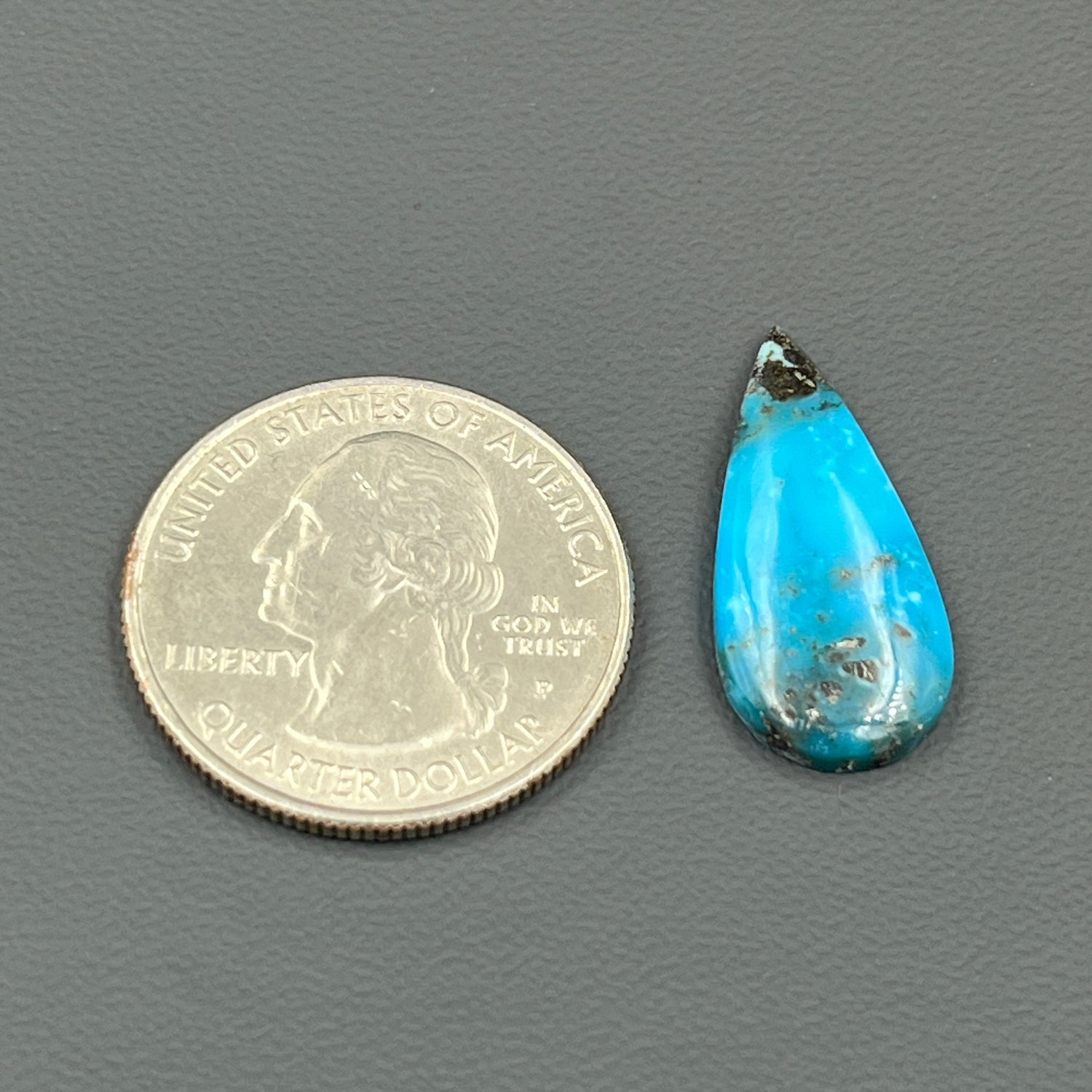 Blue Moon Turquoise Cabochon - Teardrop