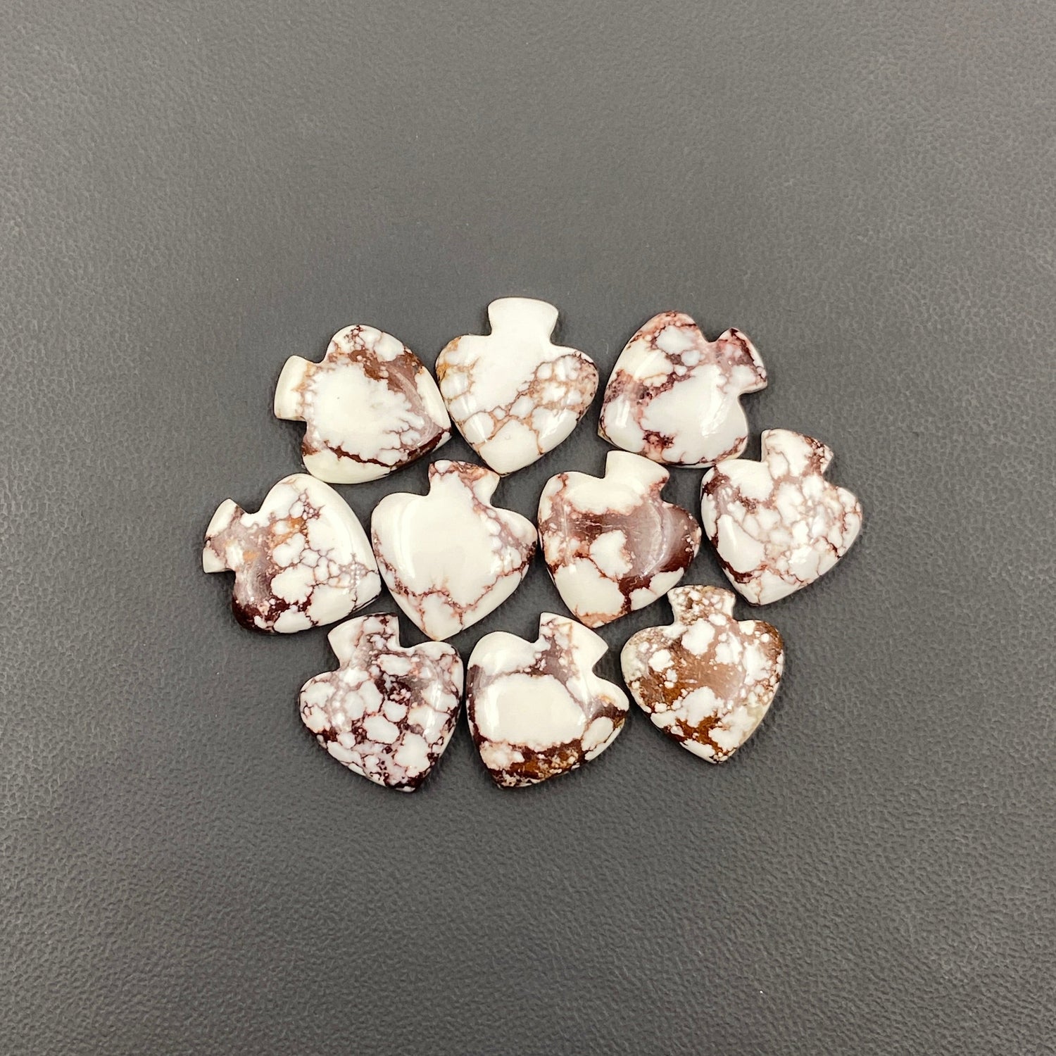 Wild Horse Turquoise - Spades Wholesale Lot - 10 Pcs