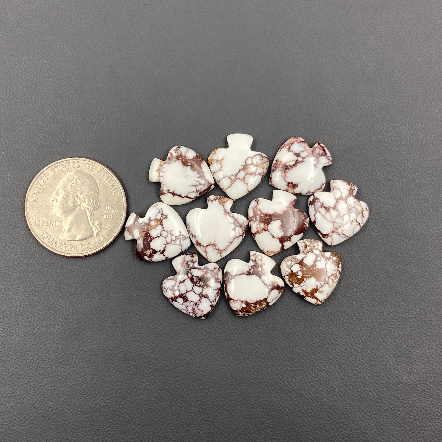 Wild Horse Turquoise - Spades Wholesale Lot - 10 Pcs