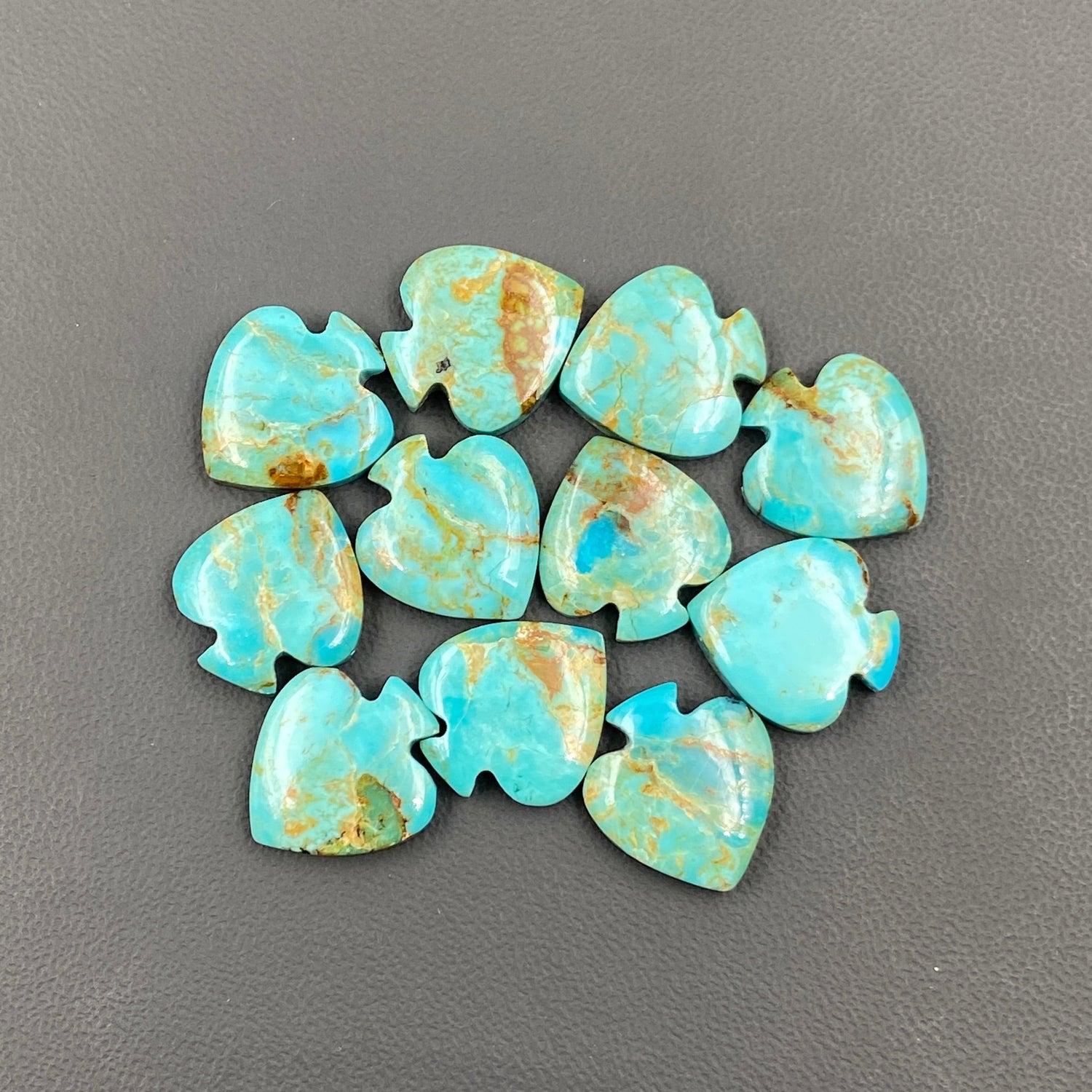 Kingman Turquoise Mohave - Spades Wholesale Lot - 11 Pcs