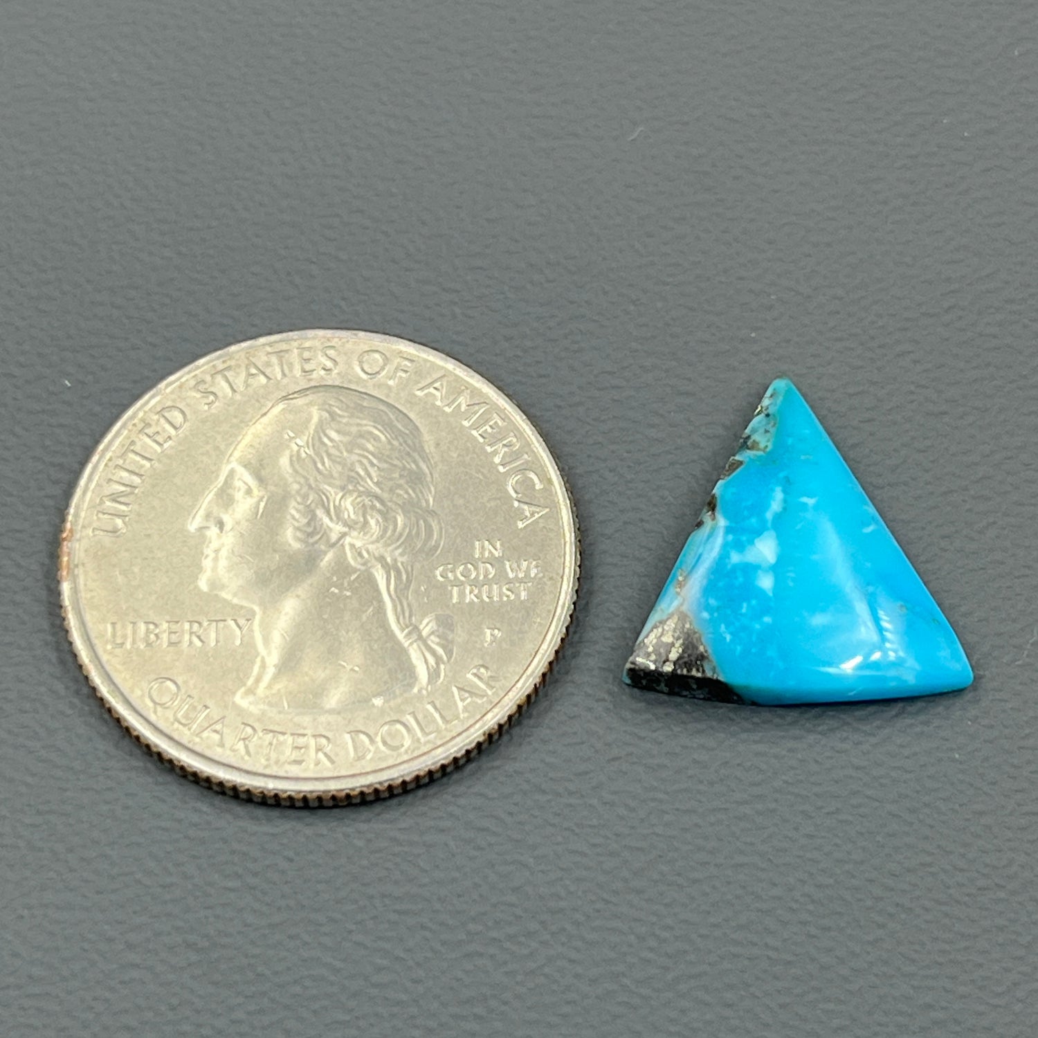 Blue Moon Turquoise Cabochon - Triangle