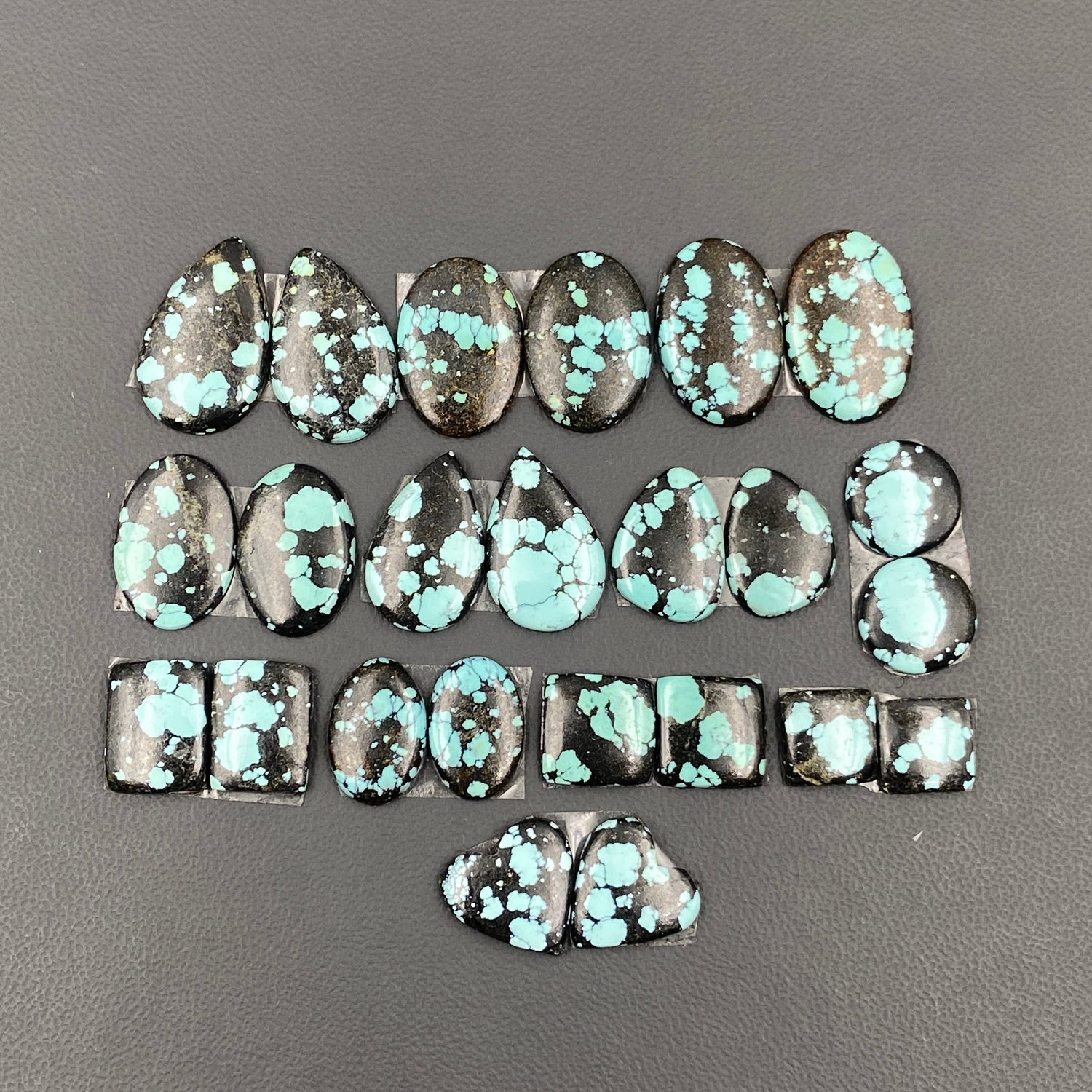 Hubei Turquoise - Matching Pairs Wholesale Lot - 12 Pairs