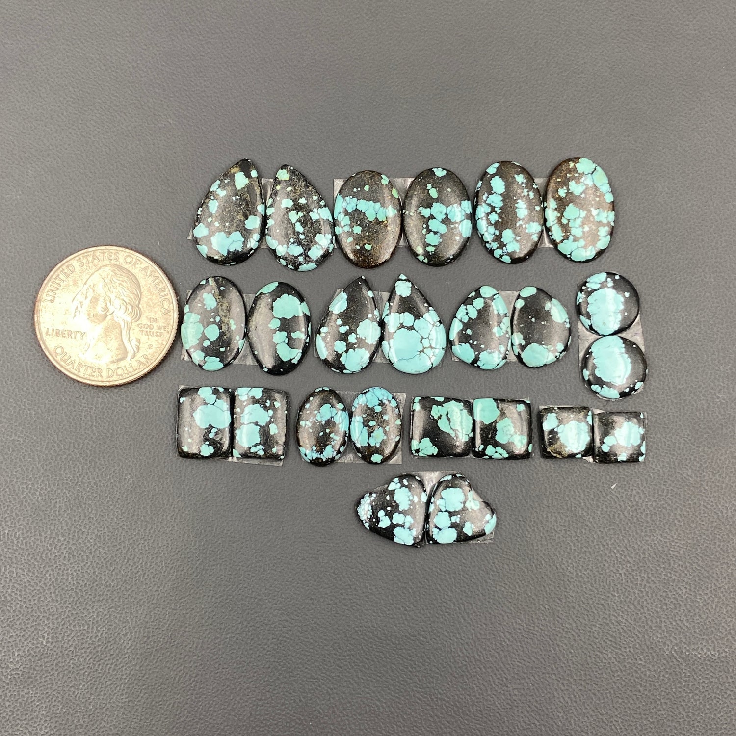 Hubei Turquoise - Matching Pairs Wholesale Lot - 12 Pairs