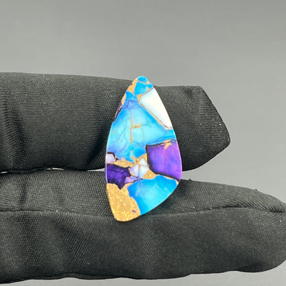 Kingman Purple & Ice Blue Dahlia  - Loose Cab - Tumble