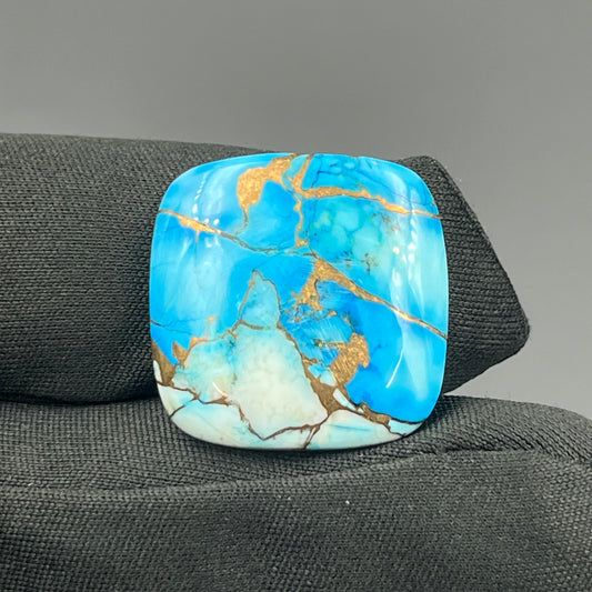 Kingman Ice Blue Dahlia - Loose Cabs - Cushion