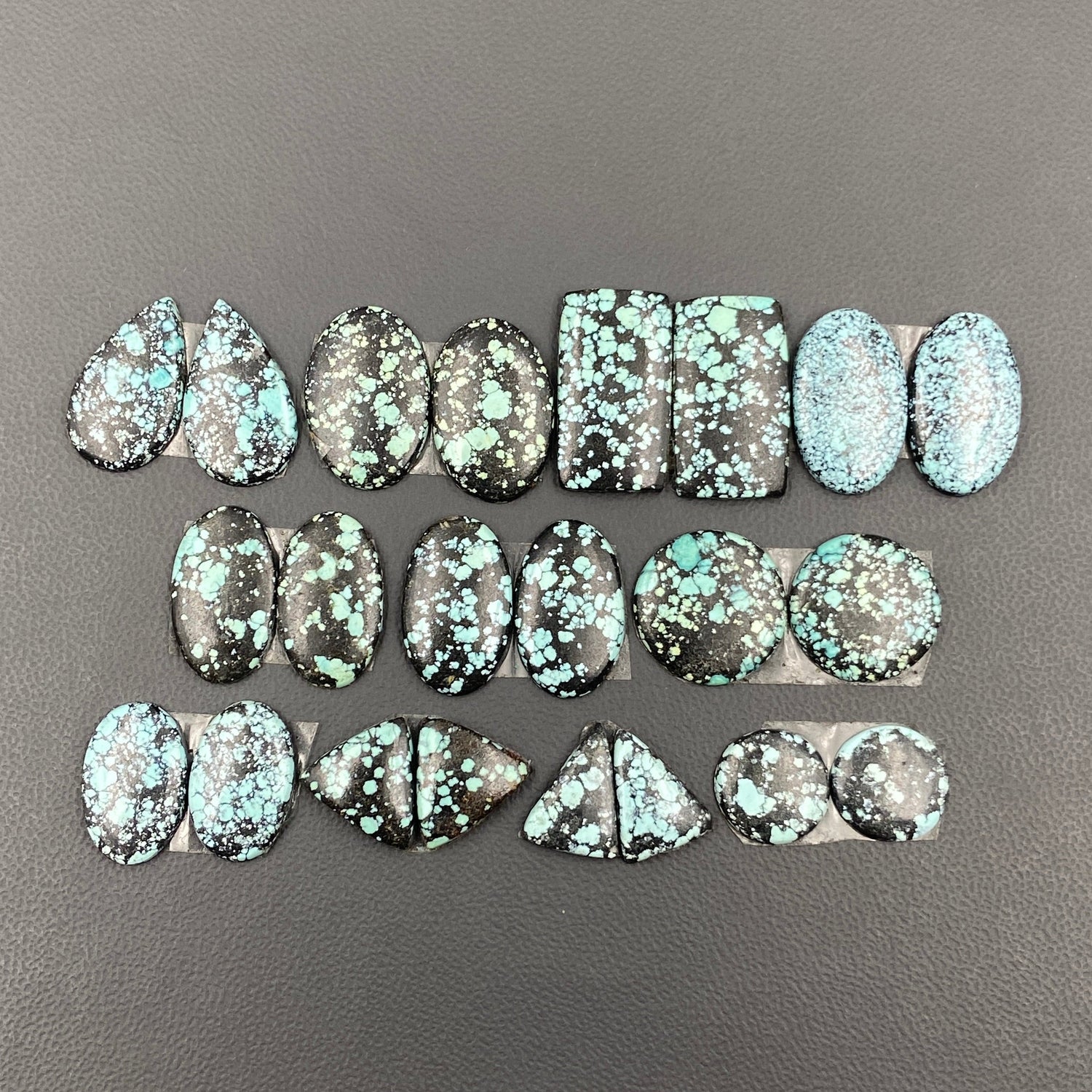Hubei Turquoise - Matching Pairs Wholesale Lot - 11 Pairs