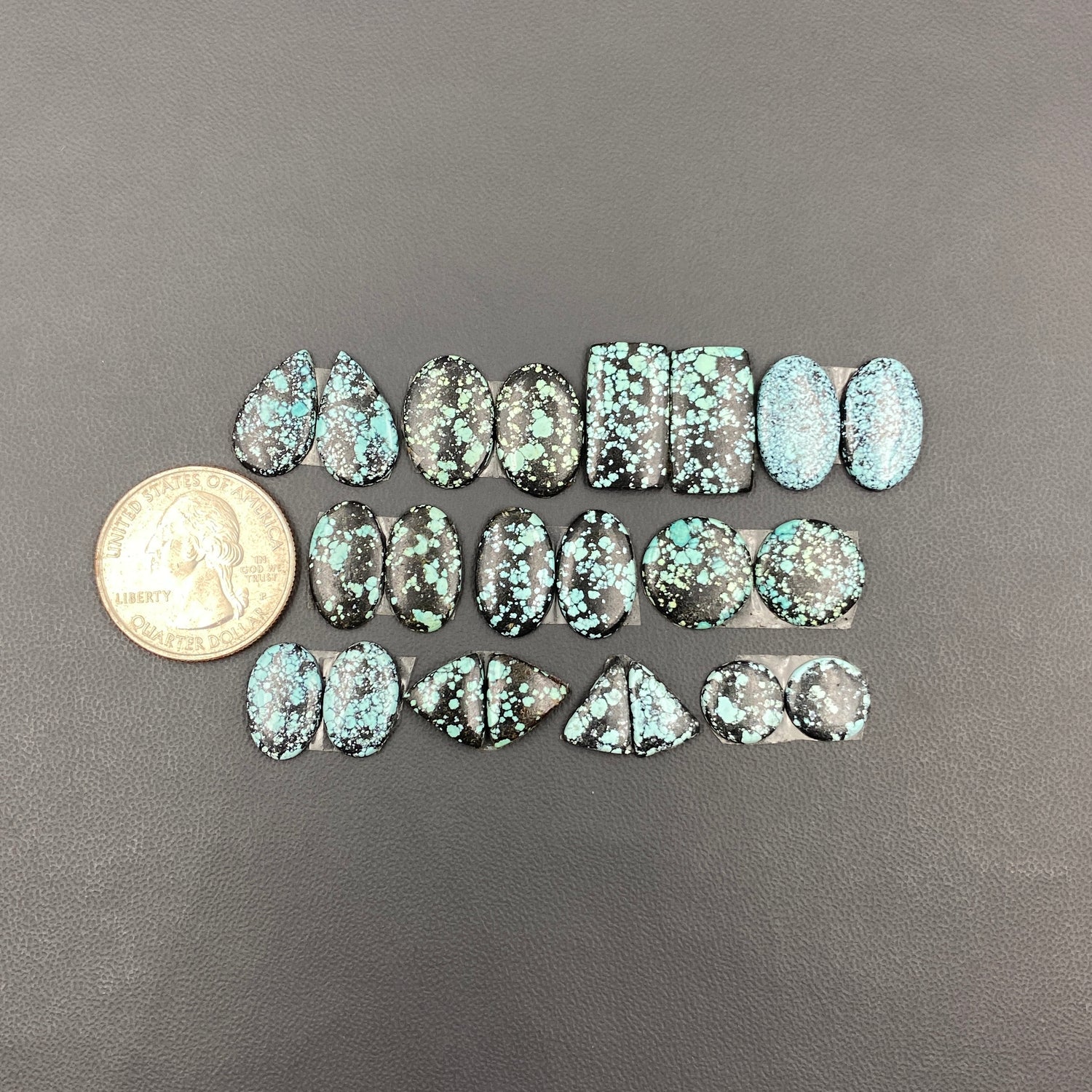Hubei Turquoise - Matching Pairs Wholesale Lot - 11 Pairs