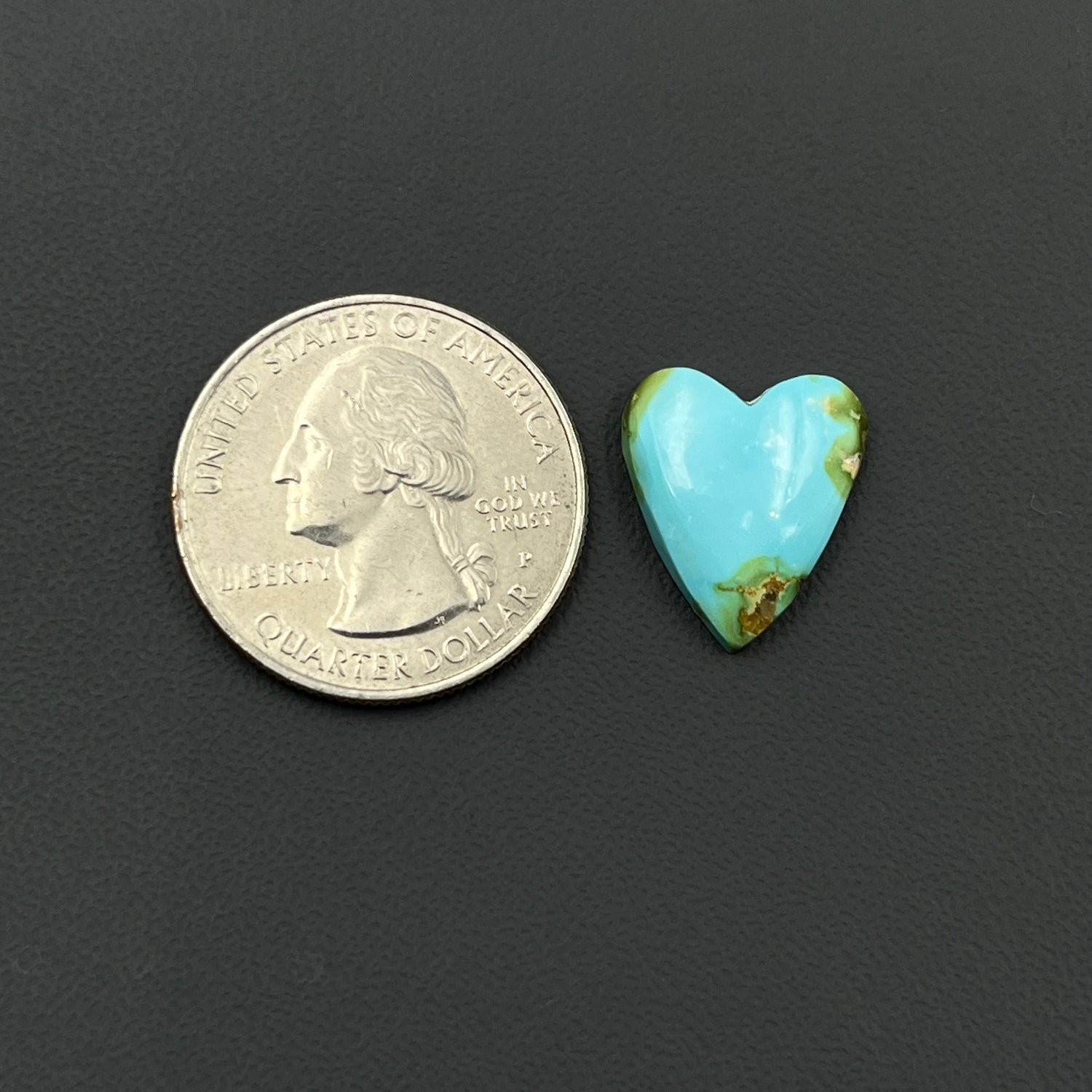 Sonoran Mountain Turquoise - Top Grade Turquoise - Heart