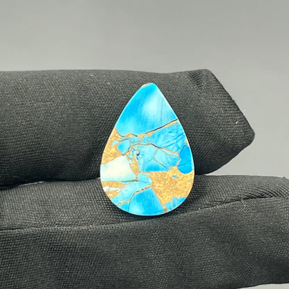 Kingman Ice Blue Dahlia - Loose Cabs - Teardrop