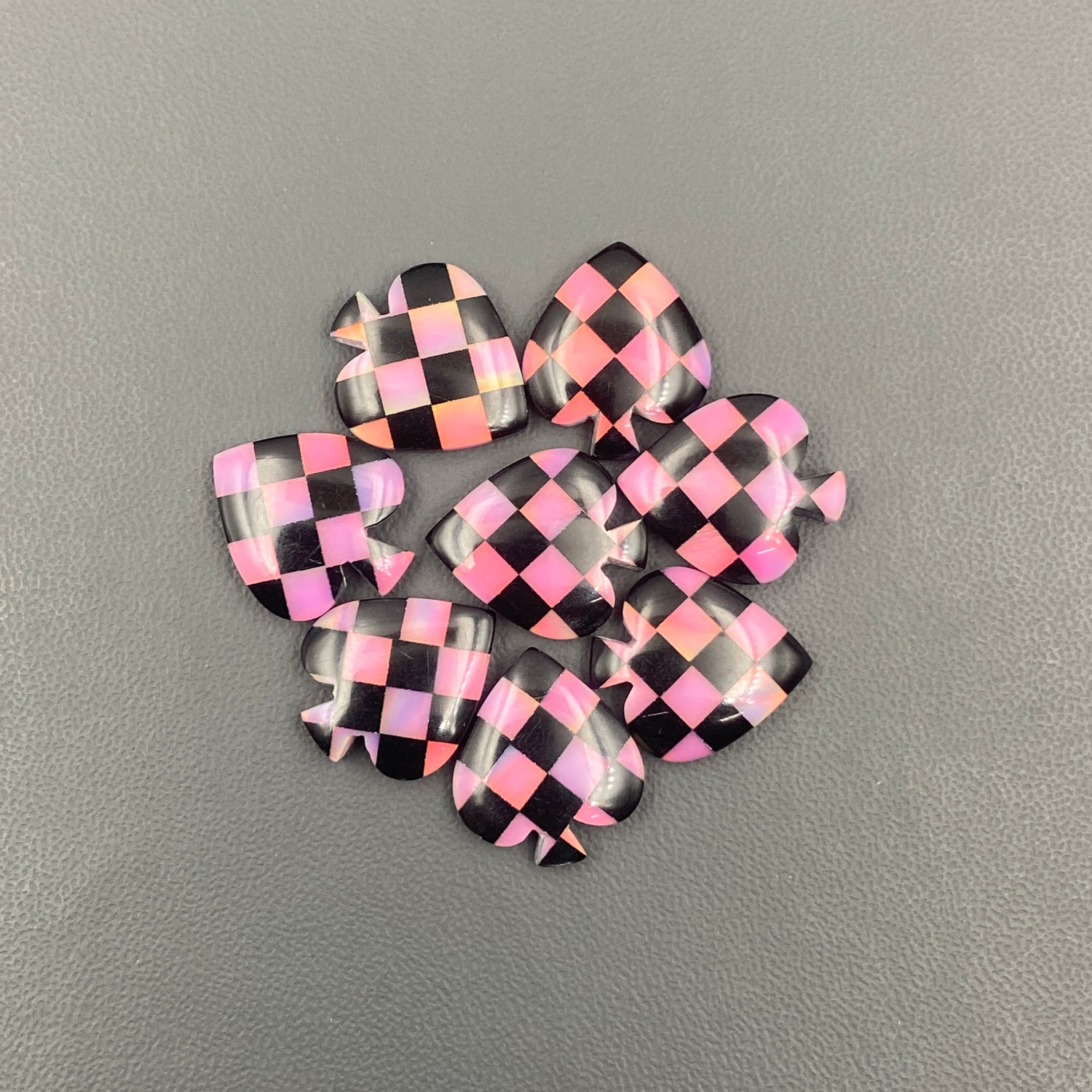 Aura Opal Checkered - Spades - Wholesale Lot - 8 Pcs