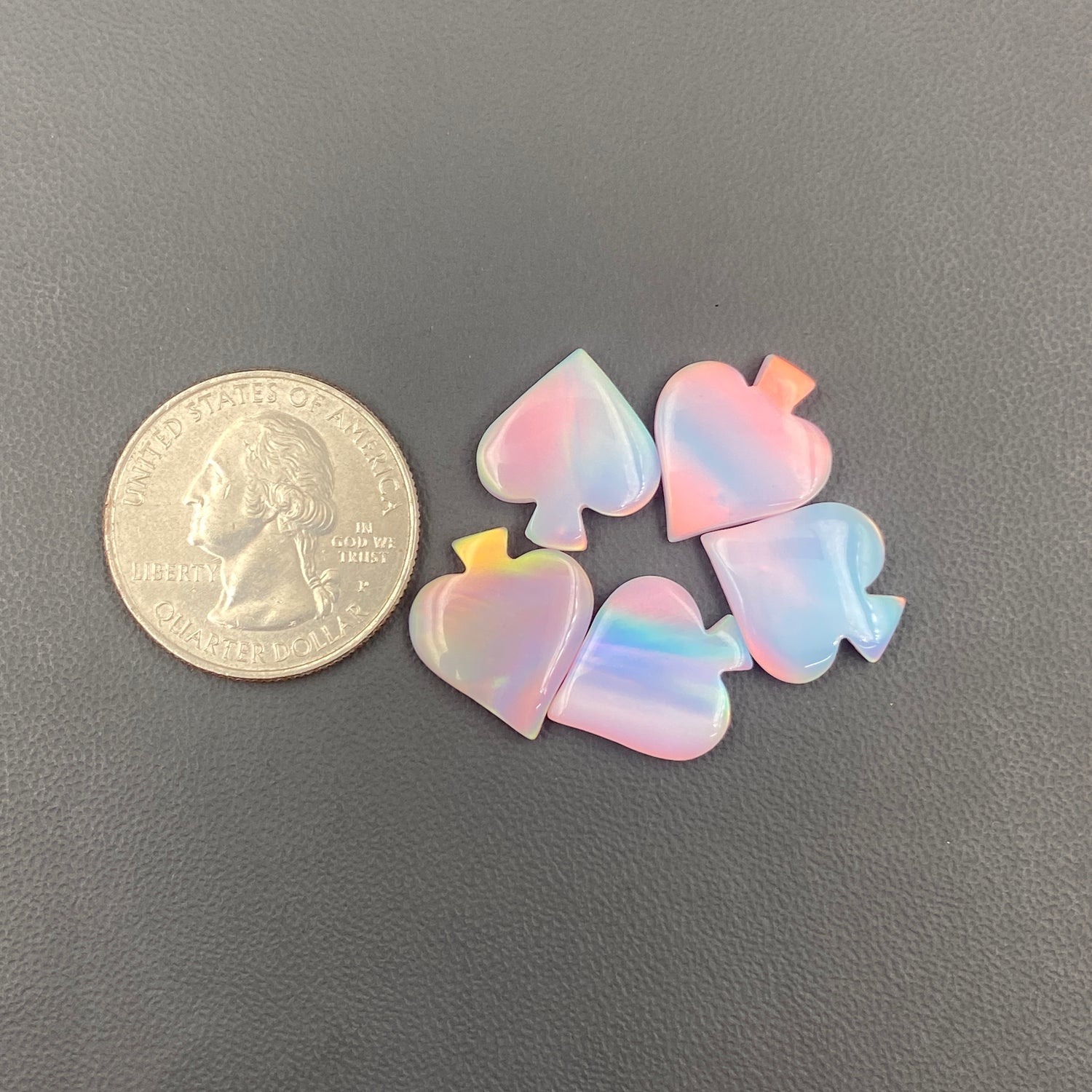 Aura Opal - Spades - Wholesale Lot - 5 Pcs
