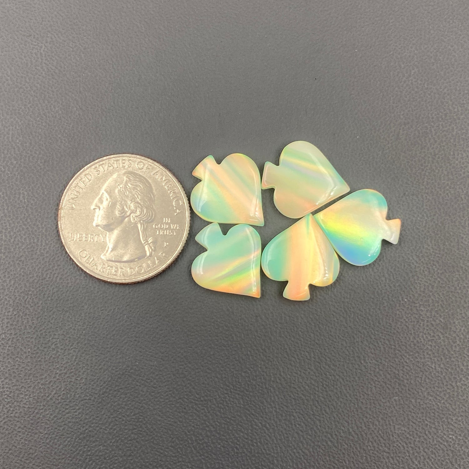 Aura Opal - Spades - Wholesale Lot - 5 Pcs