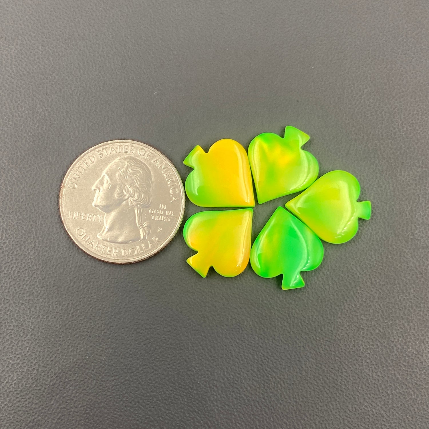 Aura Opal - Spades - Wholesale Lot - 5 Pcs