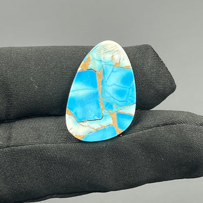 Kingman Ice Blue Dahlia - Loose Cabs - Tumble