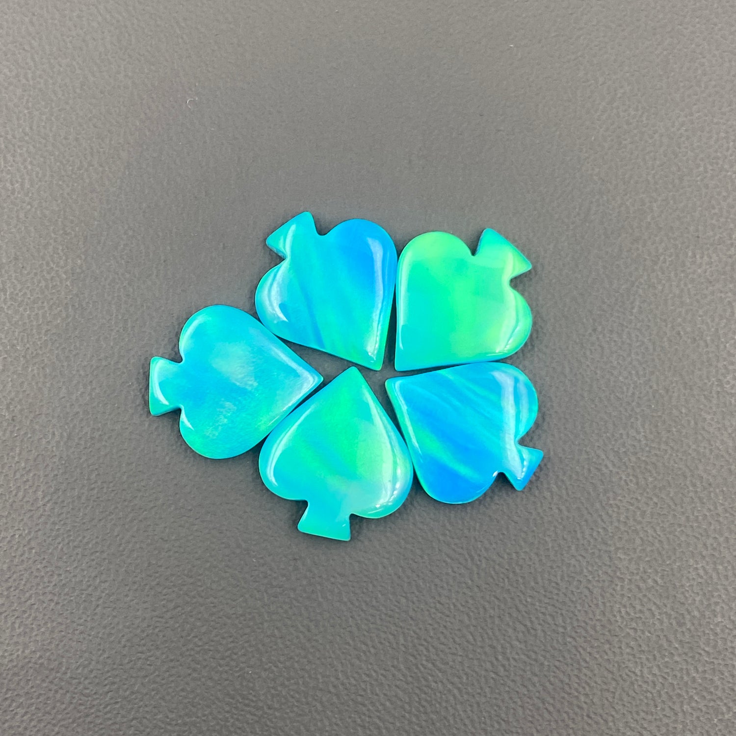 Aura Opal - Spades - Wholesale Lot - 5 Pcs